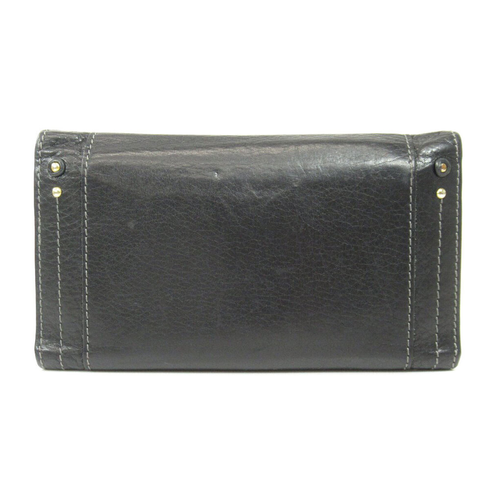 Chloe Long Motif Wallet Cadena Leather